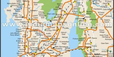 Mumbai on map