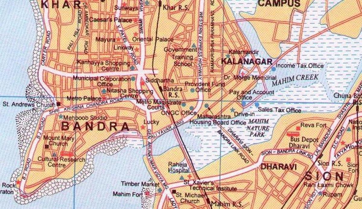 map of bandra Mumbai