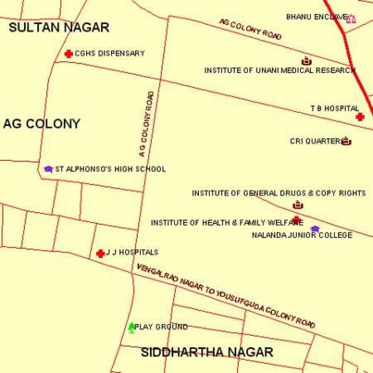 JJ Hospital Mumbai map