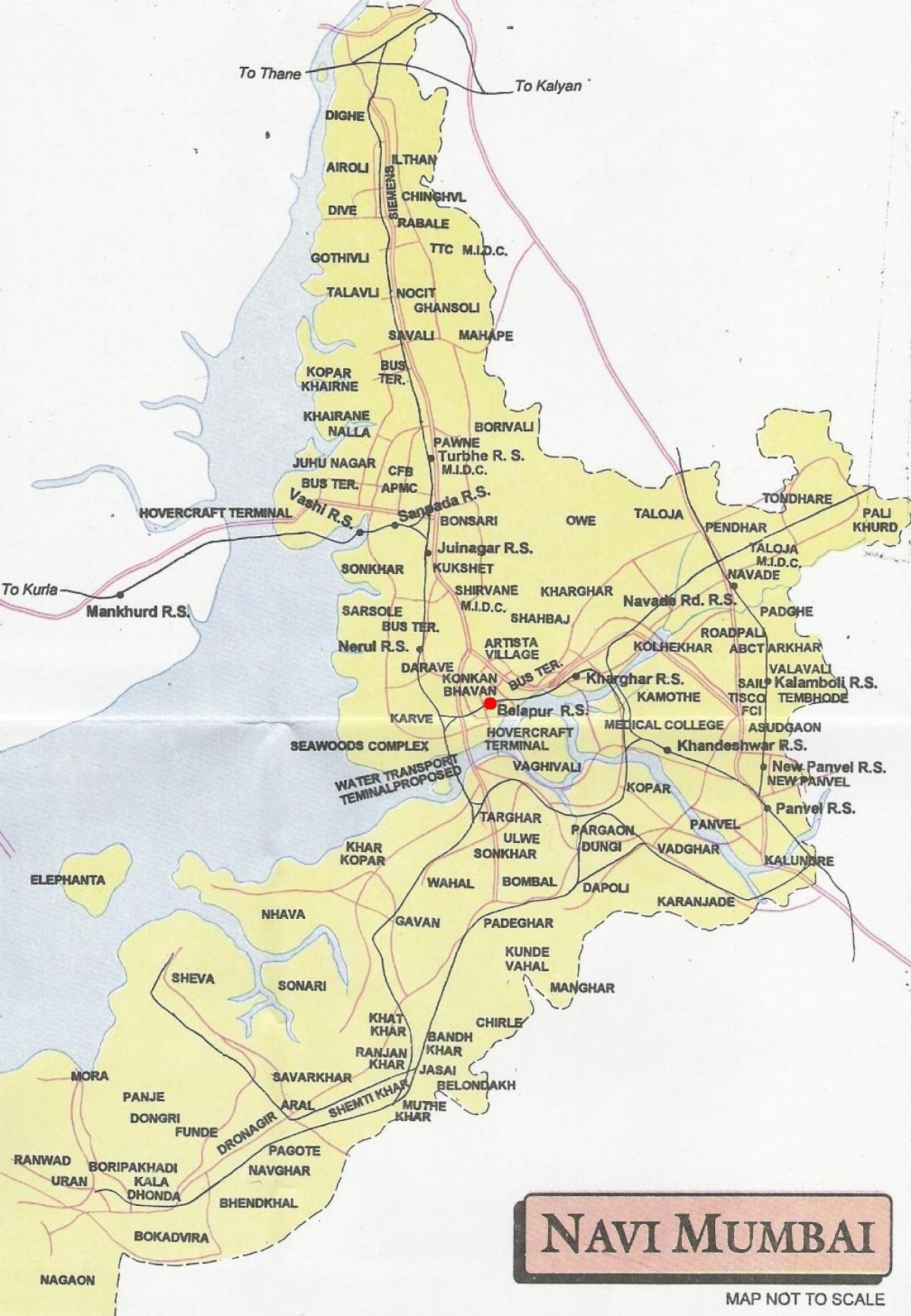 map of navi Mumbai city