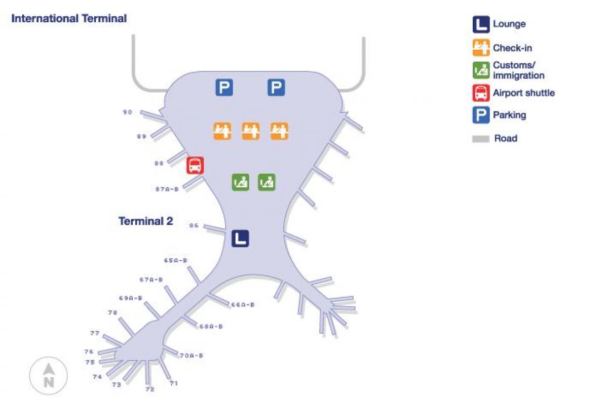 terminal 2 Mumbai airport map