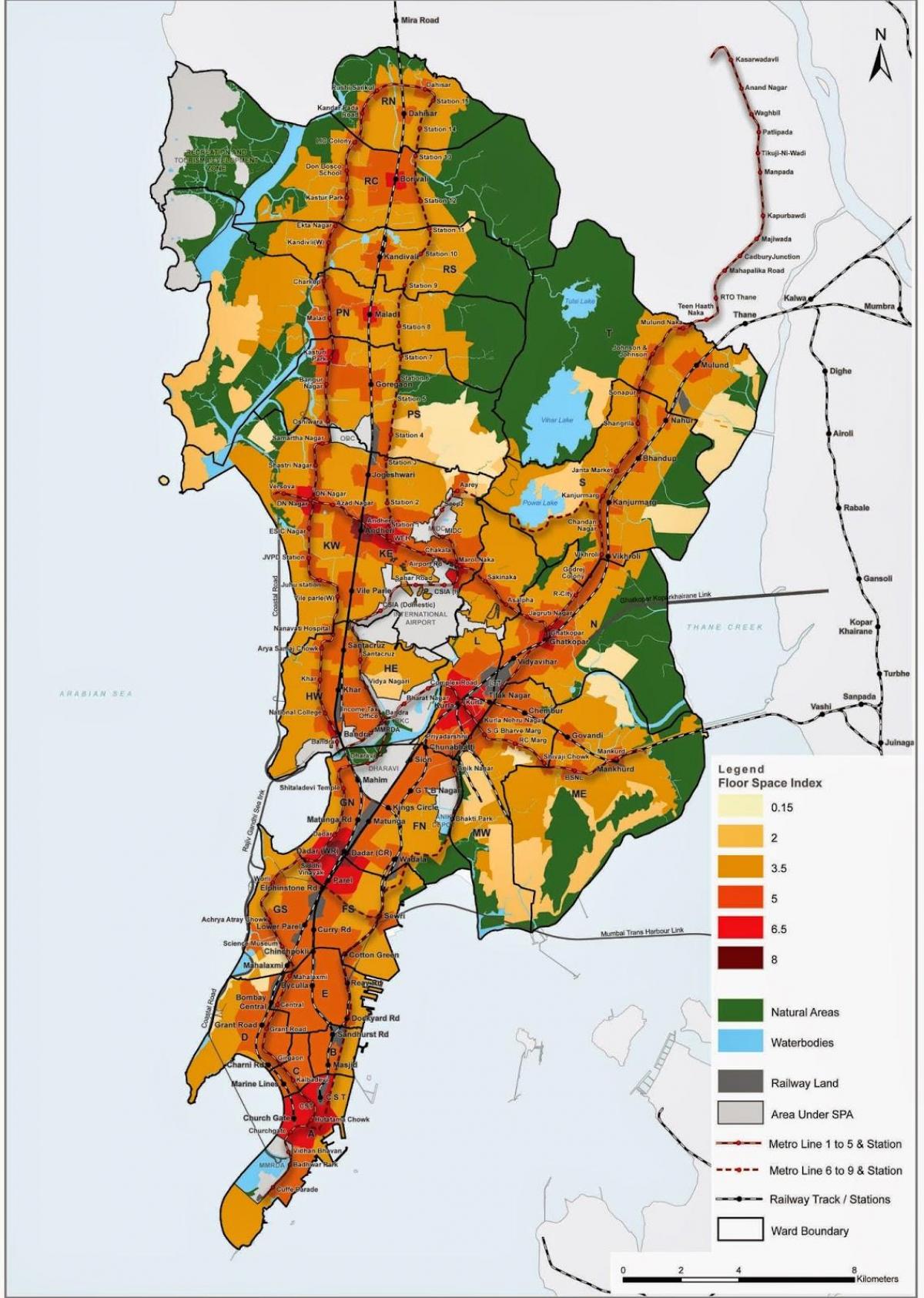 CRZ map of Mumbai