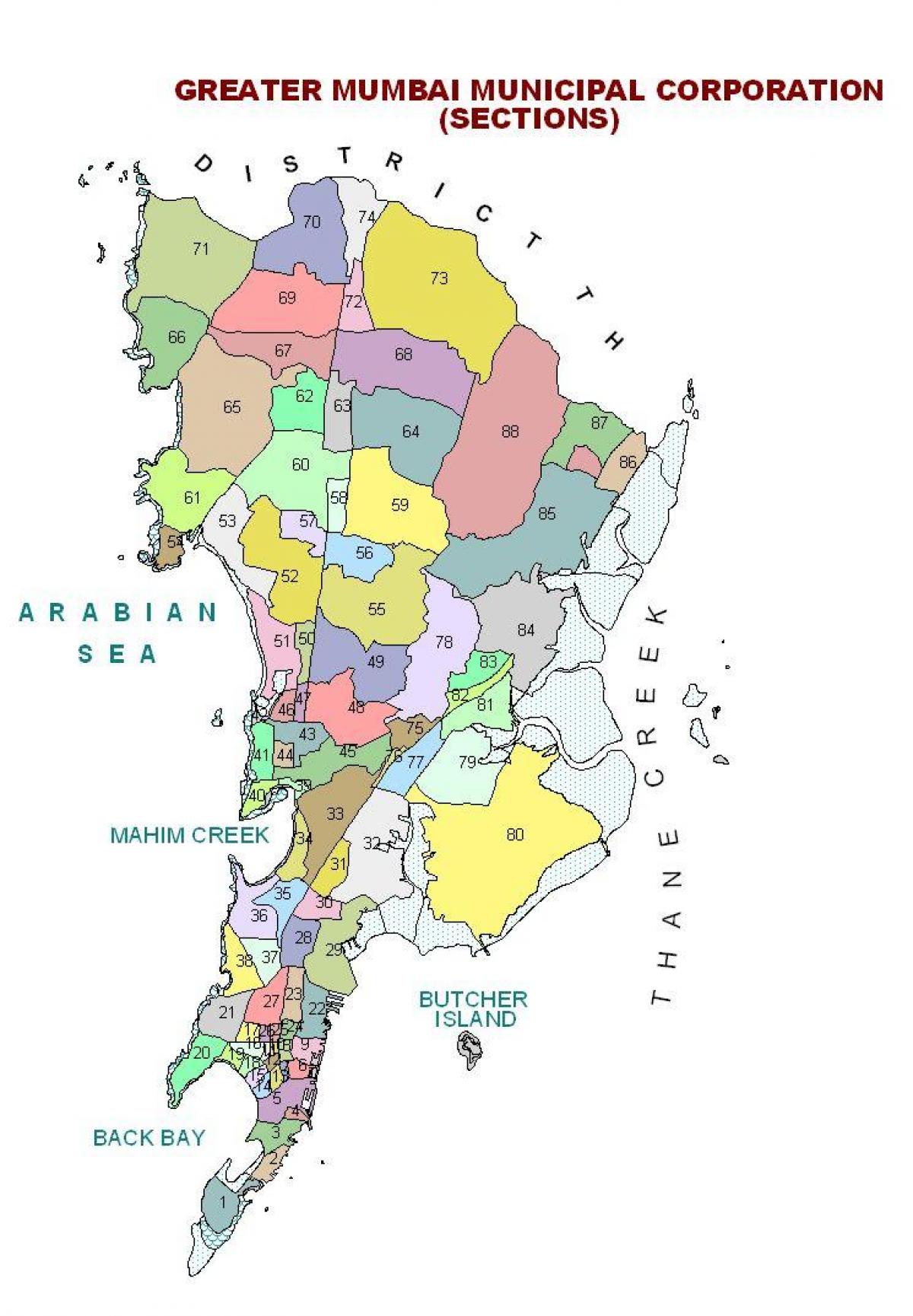 map of Mumbai district