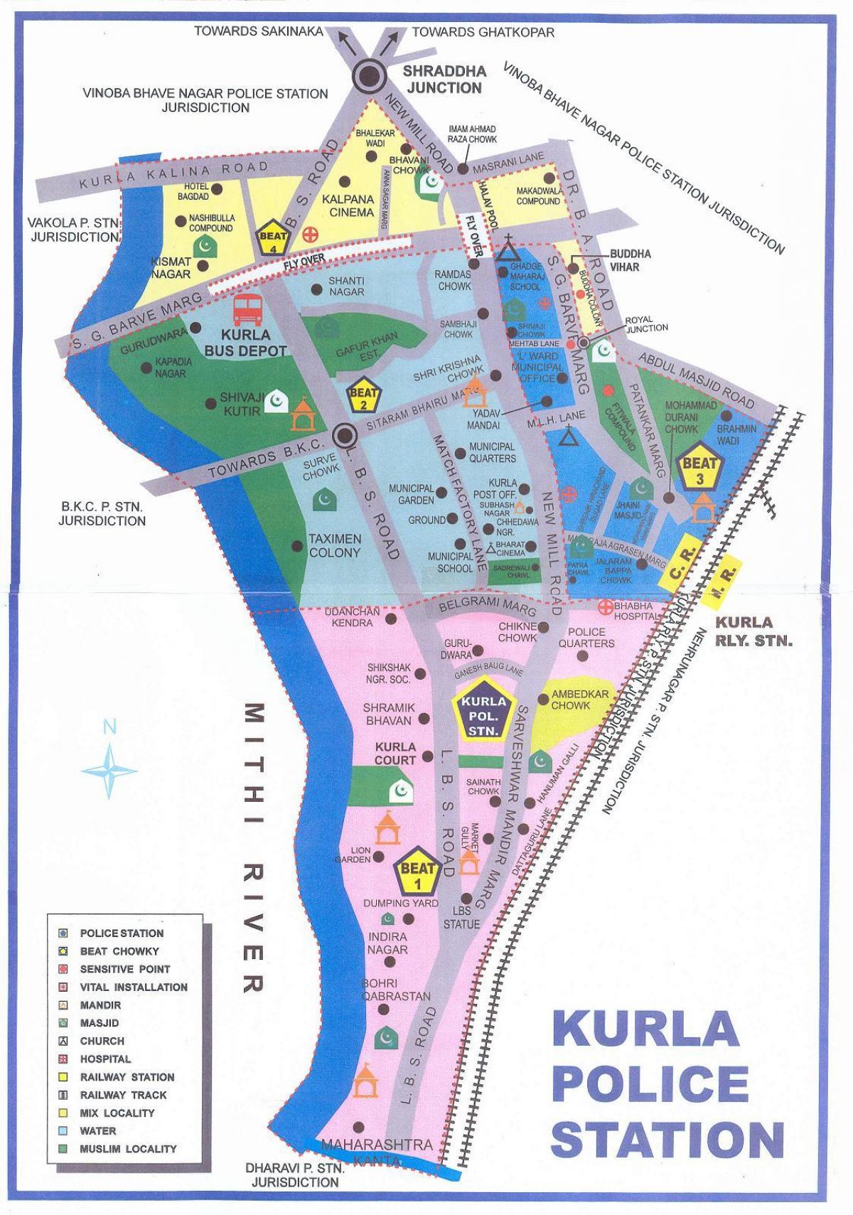 map of Mumbai Kurla