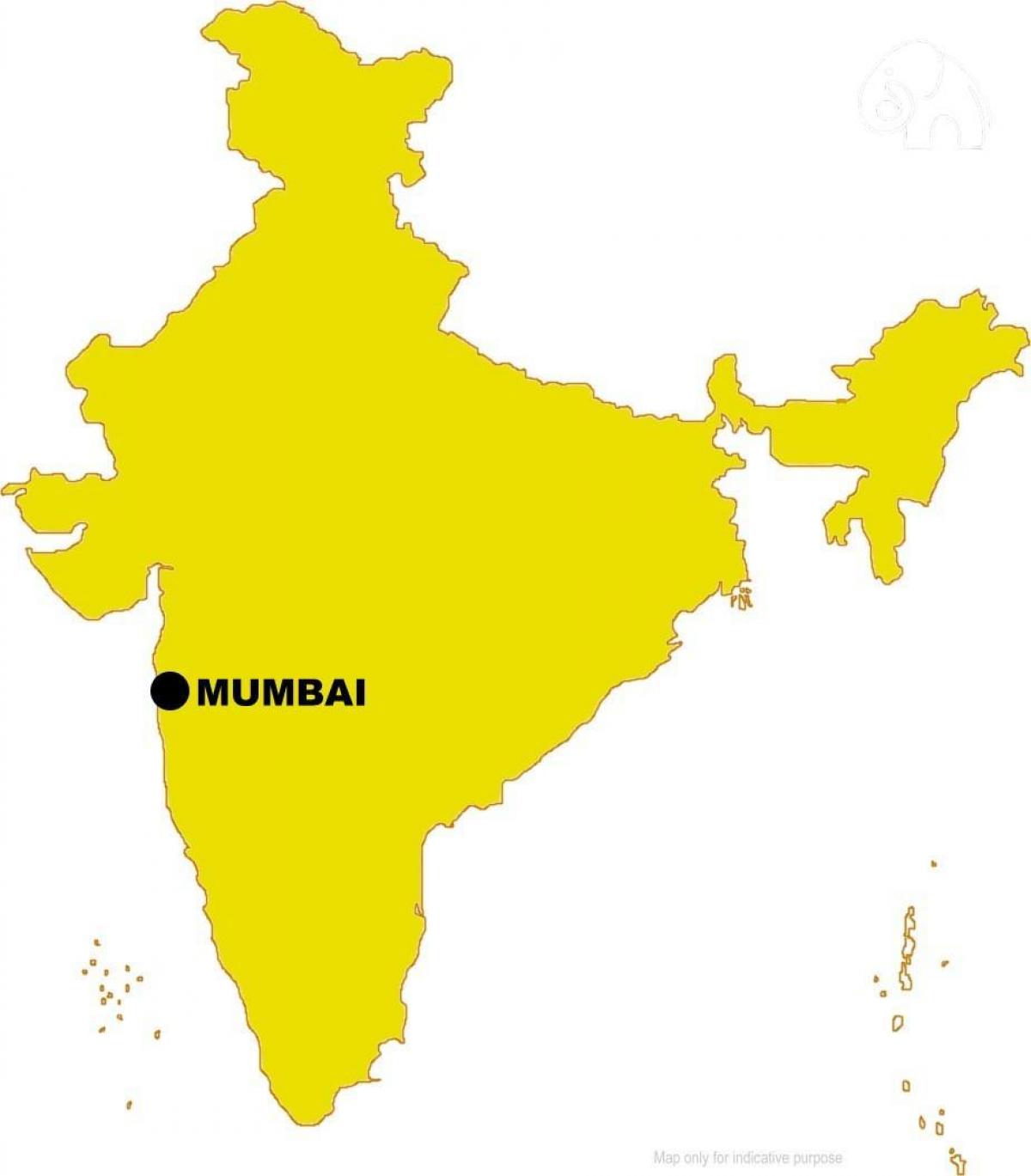 Mumbai location map - Mumbai in map (Maharashtra - India)