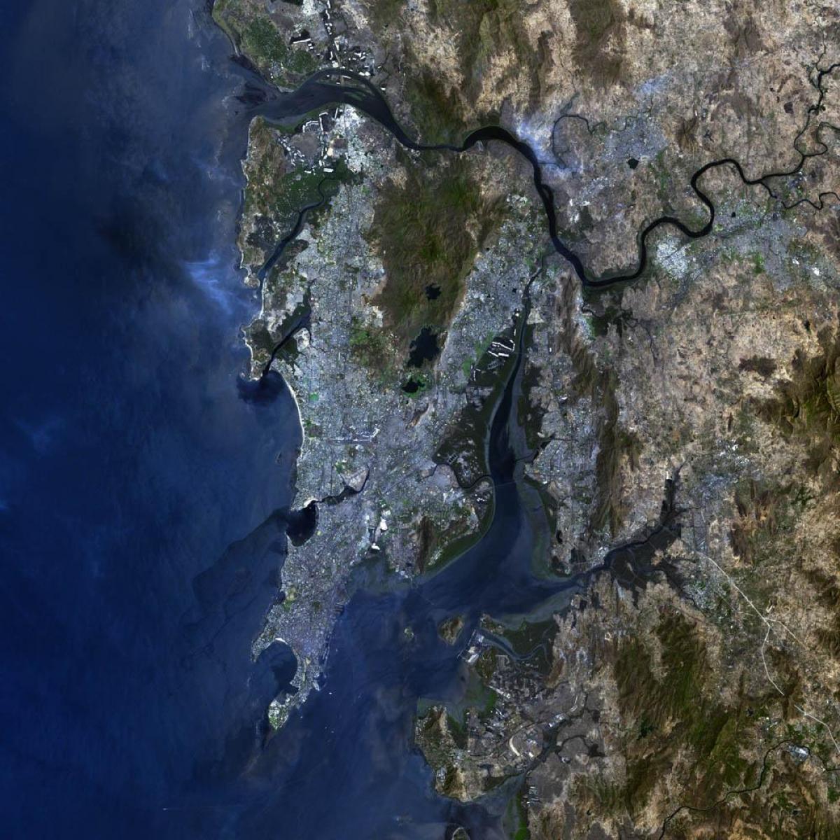 satellite map of Mumbai