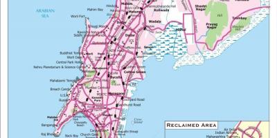Map of Bombay city