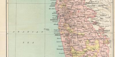 Map of Bombay presidency