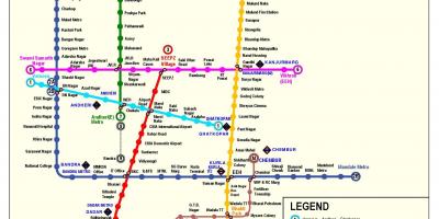 Metro route map Mumbai