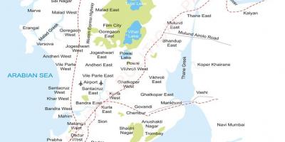 Mumbai suburbs map