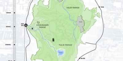 Map of sanjay gandhi national park